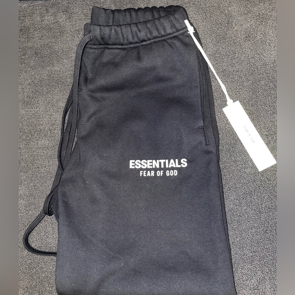 Fear of God Essentials Black Joggers